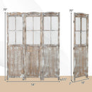 6 Feet Folding Privacy Screen-Coffee by DirectDeals