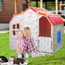 Cottage Kids Playhouse with Openable Windows and Working Door by LJGDeals