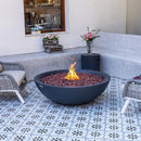 Elementi Plus Rose Bowl 48" Round Concrete Fire Bowl OFG420