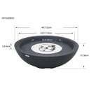 Elementi Plus Rose Bowl 48" Round Concrete Fire Bowl OFG420
