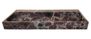 Rosso Levanto Marble Rectangular Wall Mount Bathroom Sink 20x48