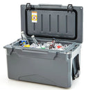 Rotomolded Cooler with Integrated Cup Holders and Bottle Opener by LJGDeals