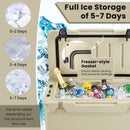 Rotomolded Cooler with Integrated Cup Holders and Bottle Opener by LJGDeals