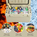 Rotomolded Cooler with Integrated Cup Holders and Bottle Opener by LJGDeals