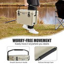 25 QT Hard Cooler with Aluminum Handle and Integrated Cup Holders by LJGDeals
