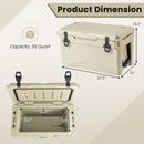 Rotomolded Cooler with Integrated Cup Holders and Bottle Opener by LJGDeals