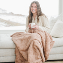 PATTERNED FAUX FUR XL THROW BLANKETS by Saranoni