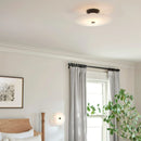Round Ankeny Alabaster Ceiling Lamp