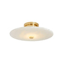 Round Ankeny Alabaster Ceiling Lamp