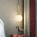 Round Bosso Alabaster Pendant Lamp