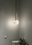 Round Bosso Alabaster Pendant Lamp