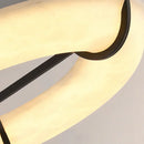 Round Carve Alabaster Pendant Light