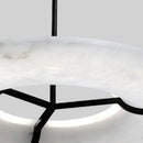 Round Carve Alabaster Pendant Light