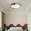 Round Cerqon Halo Travertine Ceiling Lamp