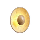 Round Halo Travertine Wall Lamp