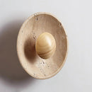 Round Halo Travertine Wall Lamp