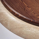 Round Kuzco Travertine Ceiling Light