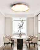 Round Kuzco Travertine Ceiling Light