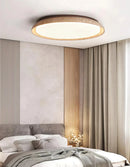 Round Kuzco Travertine Ceiling Light