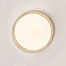 Round Lumen Arc Travertine Ceiling Light