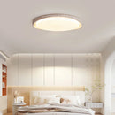 Round Lumen Arc Travertine Ceiling Light