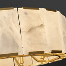 Round Modern Alabaster Chandelier