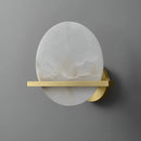 Round Savion Alabaster Wall Lamp
