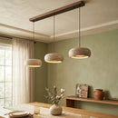 Round Travertine Drum Pendant Lamp