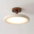 Round Travertine Kelva Ceiling Light