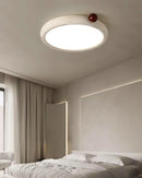 Round Travertine Metra Ceiling Light