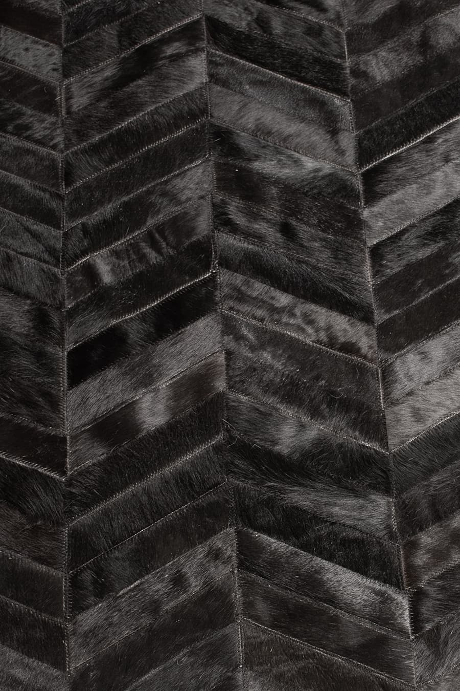 ROUND HERRINGBONE – Large Designer Cowhide Rug, photo 6 of 7