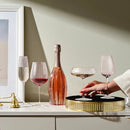 Round Up Dusty Rose Set of 2 White wine glasses by NUDE USA