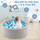 Kiddie Baby Playpen with 200 Ocean Balls and Storage Bag-Gray by DirectDeals