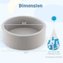 Kiddie Baby Playpen with 200 Ocean Balls and Storage Bag-Gray by DirectDeals