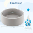 Kiddie Baby Playpen with 200 Ocean Balls and Storage Bag-Gray by LJGDeals