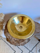 Round Sink - Round Hammered Brass Sink