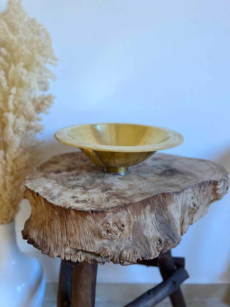 Round Sink - Round Hammered Brass Sink