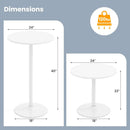 Round Bistro Table 40 Inch Bar Height Tall Coffee Cocktail Table by LJGDeals