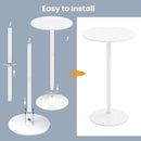 Round Bistro Table 40 Inch Bar Height Tall Coffee Cocktail Table by LJGDeals