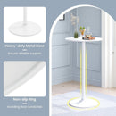Round Bistro Table 40 Inch Bar Height Tall Coffee Cocktail Table by LJGDeals