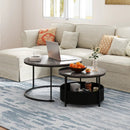 Round Coffee Table Set of 2 by LJGDeals