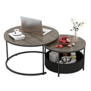 Round Coffee Table Set of 2 by DirectDeals