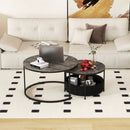 Round Coffee Table Set of 2 by DirectDeals