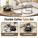 Round Coffee Table Set of 2 by LJGDeals