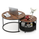 Round Coffee Table Set of 2 by LJGDeals