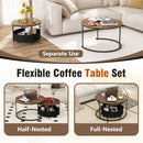 Round Coffee Table Set of 2 by DirectDeals