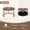 Round Coffee Table Set of 2 by DirectDeals