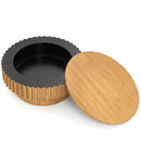 Round Coffee Table with Storage Modern Wooden Drum Coffee Table with Hidden Compartment by LJGDeals