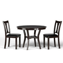 5-Piece Round Dining Table Set Wooden Kitchen Modern Table and 4 Chairs by LJGDeals