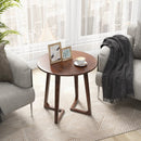 24 Inch Round End Table with Adjustable Foot Pads Natural by LJGDeals